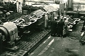 Inspection of the first gas turbine unit designed by Chief Designer S.M. Zherbin 