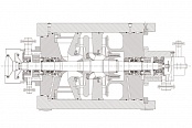 Sectional view of the 151-21-1C Compressor