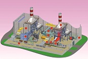 Парогазовая электростанция мощностью 84 МВт (ПГУ-84)